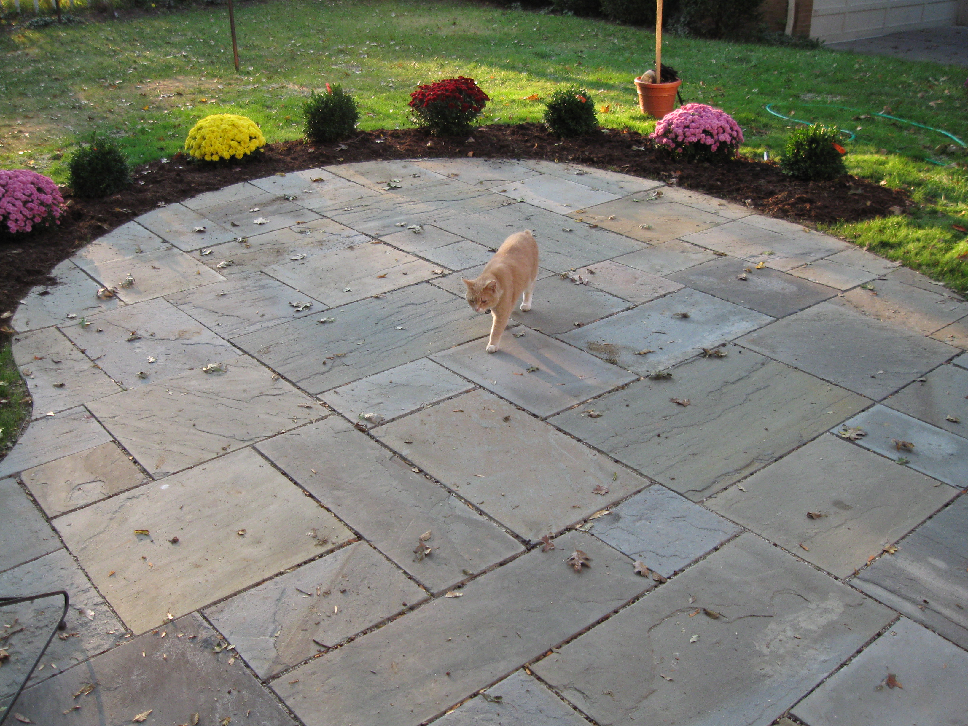 Blue stone patio and landscaping located in Rheinbeck NY