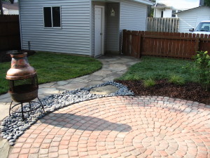 circular paver patio