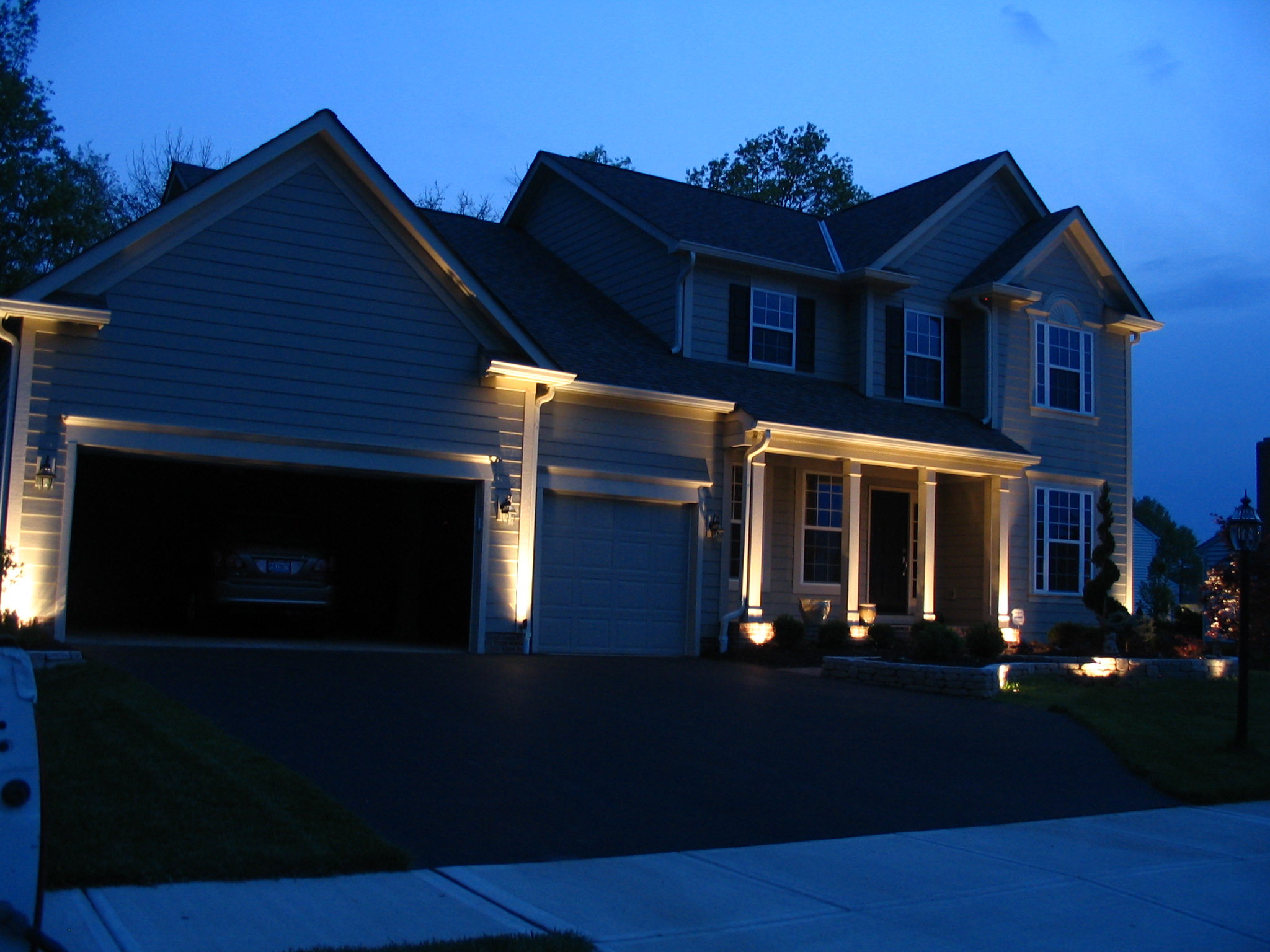 Outdoor Lighting installed by Techmer Nursery located in Orange County NY