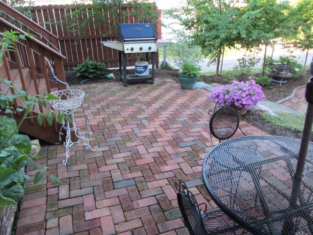 Reclaimed Antique Brick Patio