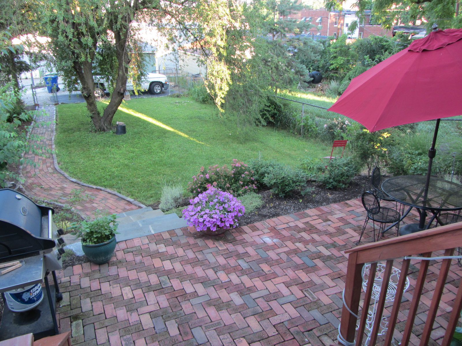 terraced patio